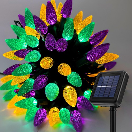 Solar mardi gras lights - solar,